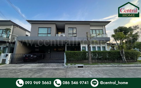 บ้านเดี่ยว เซนโทร ราชพฤกษ์-สวนผัก บิวอินทั้งหลัง แปลงริมข้างสวน พร้อมเข้าอยู่