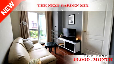 Condos for rent BTS Bang Chak : 🍀🍀🍀 Prime Condo Location 🚆 For Rent 📍 The Next Garden Mix 🚆 Near On Nut BTS Station  (Line: @rent2022) ✨Ready to move in  🔖 PC: A10929