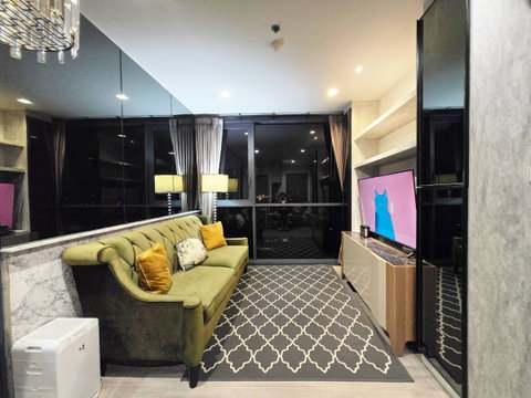 For sale : The Line Wongsawang, Corner unit, 49 sq.m. 2 bedrooms 1 bathroom, 19th floor, City view, Fully furnished