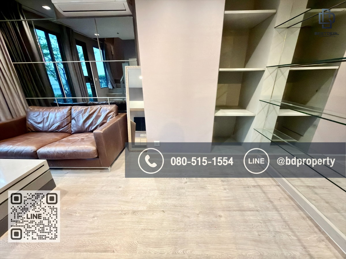 รูป Bestdeal ให้ด่วน!!! Duplex 1 Bed ราคา 24,000 บาท/เดือน  เฟอร์นิเจอร์และเครื่องใช้ไฟฟ้าครบ ใกล้MRTและเซ็นทรัลพระราม 9 เพียง 80 ม. - รูปที่ 10/15