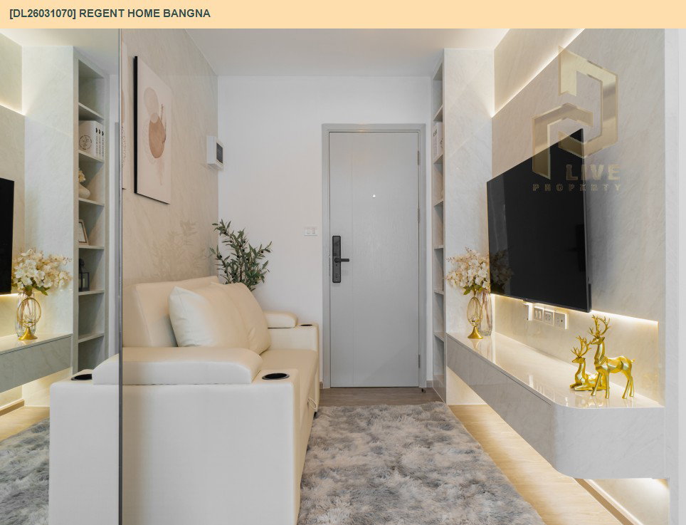 รูป DL26031070 ให้เช่าคอนโด รีเจ้นท์ โฮม บางนา (Regent home bangna) ใกล้ BTS บางนา พร้อมเข้าอยู่ โทรด่วน 0800343450 LineID @655ebbvc - รูปที่ 3/6