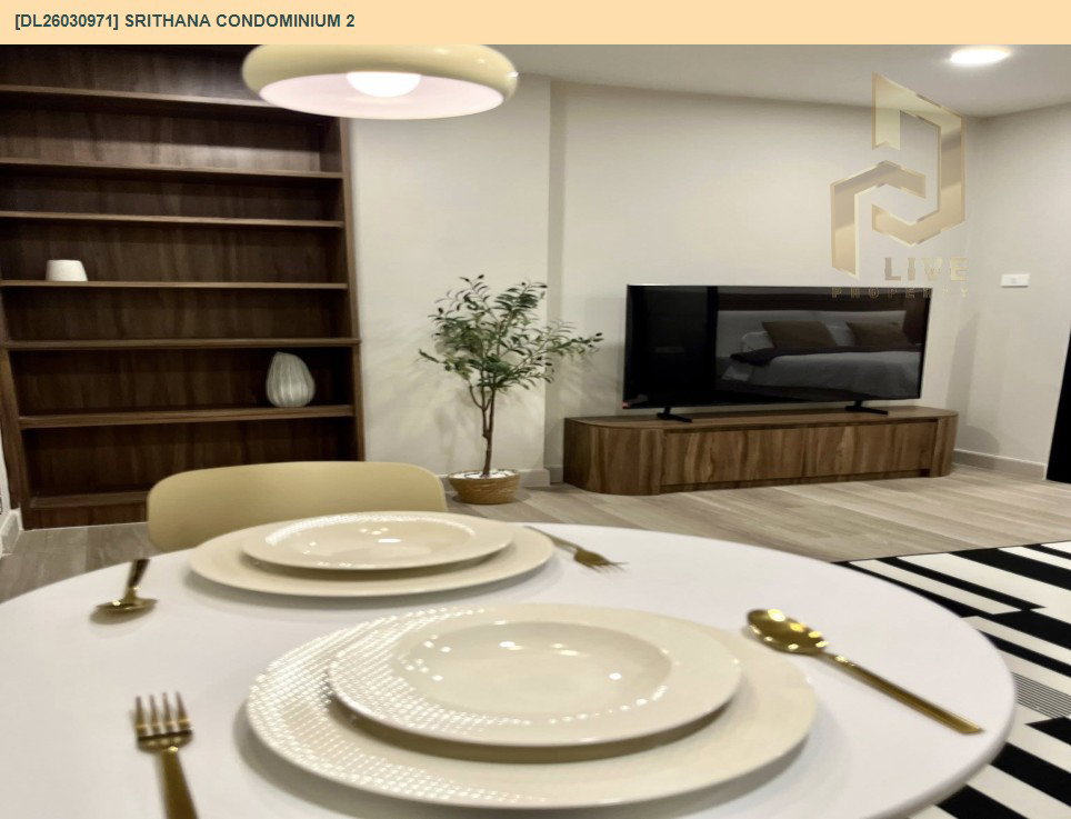 รูป DL26030971 ให้เช่าคอนโด ศรีธนา คอนโดมิเนียม 2 (Srithana Condominium 2) ใกล้ - พร้อมเข้าอยู่ โทรด่วน 0614453194 LineID @162cjixi - รูปที่ 4/12
