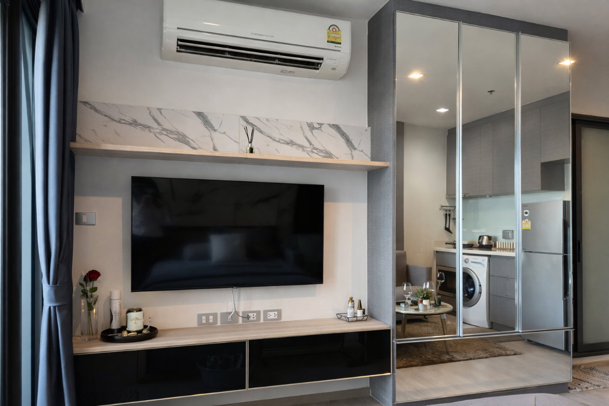 รูป 🍀🍀 Modern Room💙 ให้เช่า📌 ริทึ่ม สุขุมวิท 36-38 (Line: @rent2022) BTS ทองหล่อ ห้องสวย พร้อมเข้าอยู่ ราคาดี!!🔖A04010 - รูปที่ 8/12