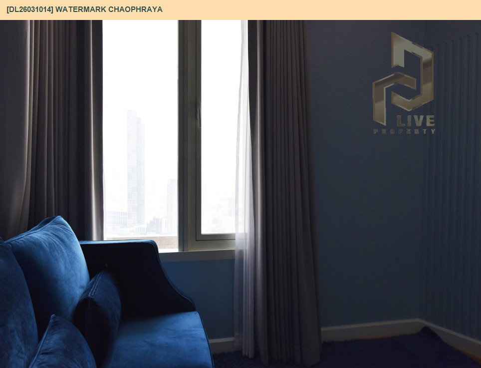 รูป DL26031014 ขายคอนโด วอร์เตอร์มาร์ค เจ้าพระยา (Watermark Chaophraya) ใกล้ BTS กรุงธนบุรี พร้อมเข้าอยู่ โทรด่วน 0653619502 LineID @897iyzll - รูปที่ 21/40