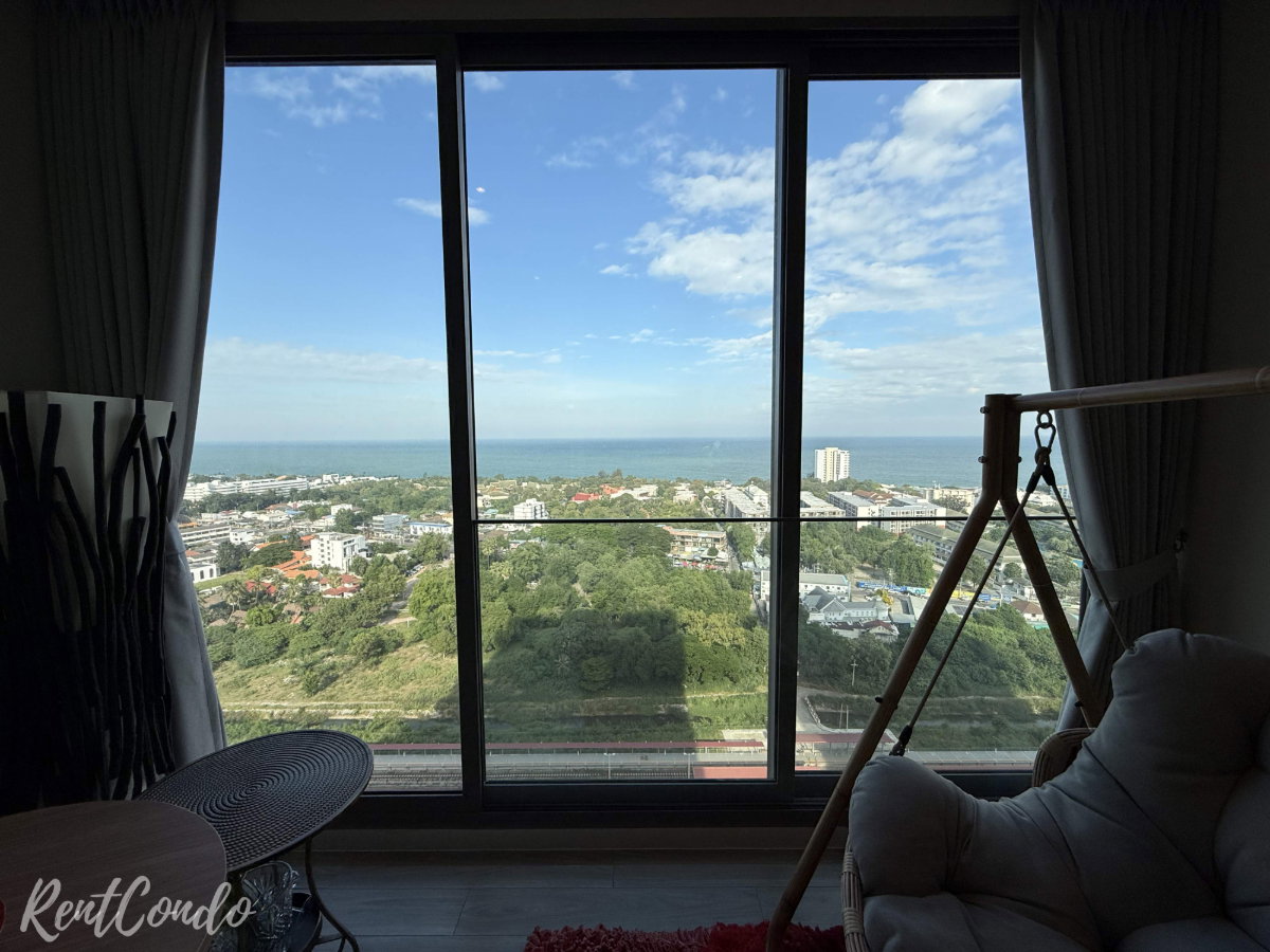 รูป 1 ห้องนอน 28 ตารางเมตร วิวทะเล ให้เช่าคอนโดเวหาหัวหิน - รูปที่ 6/31