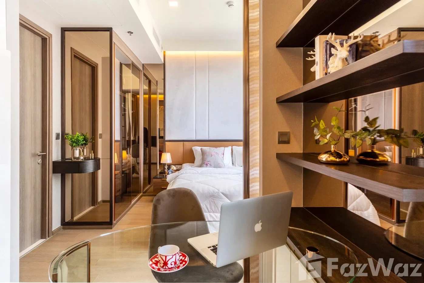 รูป คอนโดให้เช่า 1 ห้องนอน ในโครงการ เซอเลส อโศก 6121273 - รูปที่ 5/15