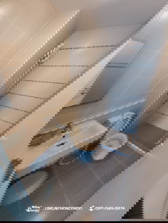 รูป DCondo ดีคอนโด ชั้น8 ตึกA  ----------ห้องว่าง 01 เม.ย. 69 (นัดดูห้องก่อนได้-----------Tel 097-049-5874 (Line: @choncondo มี@ด้วย) - รูปที่ 4/15