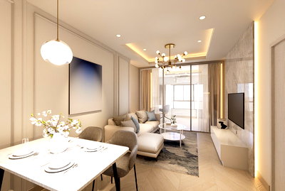 คอนโด ซีคอน ศรีนครินทร์ : พร้อมขาย เดอะทรีโอ้ การ์เด้นท์ แบบ 2 นอน 1 น้ำ ใกล้ซีคินศรีนครินทร์