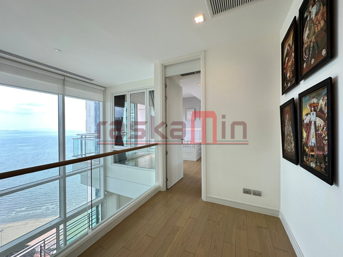 รูป KT0326📲LineID @556ryccg🌅Duplex 2ห้องนอน 135ตรม ตึกB ชั้นสูง🏄วิวทะเล ลานระเบียง🏖️Reflection Jomtien | รีเฟล็คชั่น จอมเทียน - รูปที่ 11/13