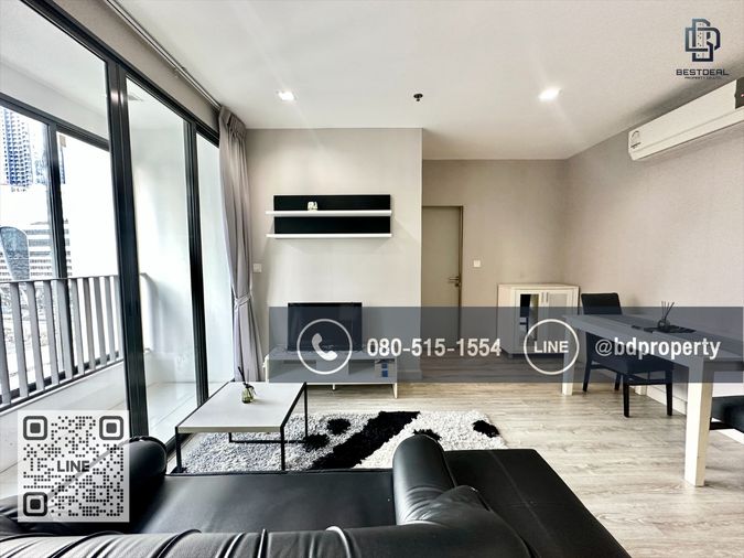 Bestdeal ขายด่วน ห้องสวย เฟอร์ครบ ขนาด 2 Bed 45 sqm. ขายเพียง 6.59 ล้านเท่านั้น  คอนโด “IDEO MOBI RAMA 9” ใกล้MRT และ เซ็นทรัลพระราม 9  เพียง 80 ม.