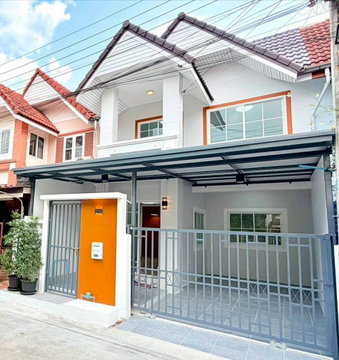 บ้านสวย  ห่างถนนราชพฤกษ์เพียง 500 เมตร  #หมู่บ้านริมสวน ธนานนท์ 1  ท่าอิฐ  รีโนเวทใหม่  ใกล้ MRT บางรักน้อย ท่าอิฐ