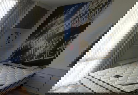 Rent The Iris Rama 9 - Srinakarin. Beautiful, affordable, ready to move in. Near Airport Link Hua Mak. Interested? Add Line: @841qqlnr