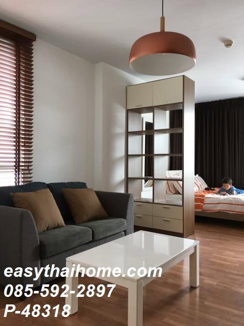 รูป [ให้เช่าด่วน! เฟอร์ฯ เครื่องใช้ไฟฟ้าครบ] P-48318 | ไอวี่ รัชดา | ห้องสตูดิโอ 1 น้ำ ชั้น 4 ตึก C | [12,000] | Line @easythaihome | 085-592-2897 - รูปที่ 5/7