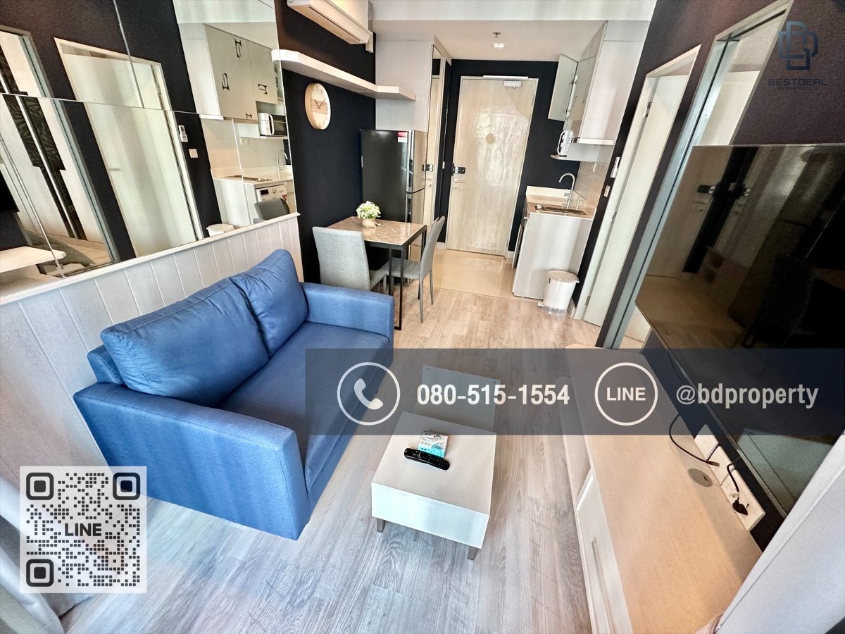 รูป Bestdeal ขายด่วน ห้องสวย เฟอร์ครบ 1Bedroom ขายเพียง 4.8 ล้านเท่านั้น  ห้องสวยเฟอร์ครบ ใกล้MRT และ เซ็นทรัลพระราม 9 เพียง 80 ม. - รูปที่ 3/12