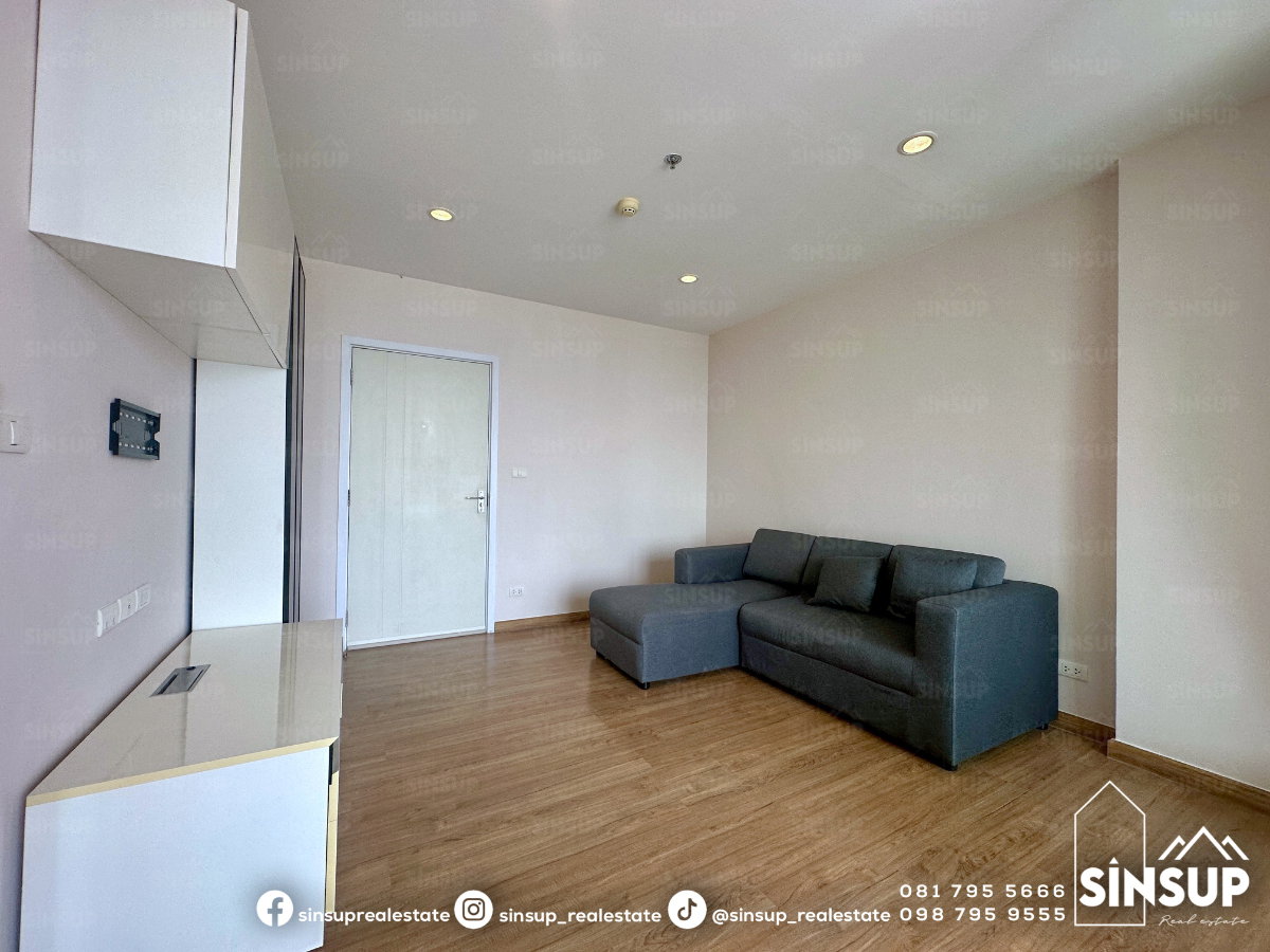 รูป 🌈 ให้เช่า 𝐓𝐡𝐞 𝐓𝐫𝐞𝐞 𝐈𝐧𝐭𝐞𝐫𝐜𝐡𝐚𝐧𝐠𝐞 วิวแม่น้ำ ชั้น 24 รีโนเวทใหม่ ใกล้ MRT บางโพ | 12,000/เดือน - รูปที่ 6/9