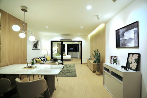 พร้อมขาย คอนโดเดอะทรีโอ้ การ์เด้นท์ ใกล้ซีคอนศรีนครินทร์ 1 นอน 1 น้ำ