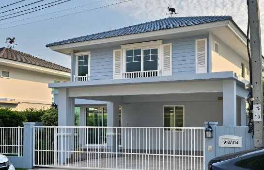Houses for sale : Single house for sale, Villaggio Pracha Uthit 90, 51 sq.wah, 134 sqm, 3 bedrooms, 3 bathrooms, 2 floors, 2 parking spaces.