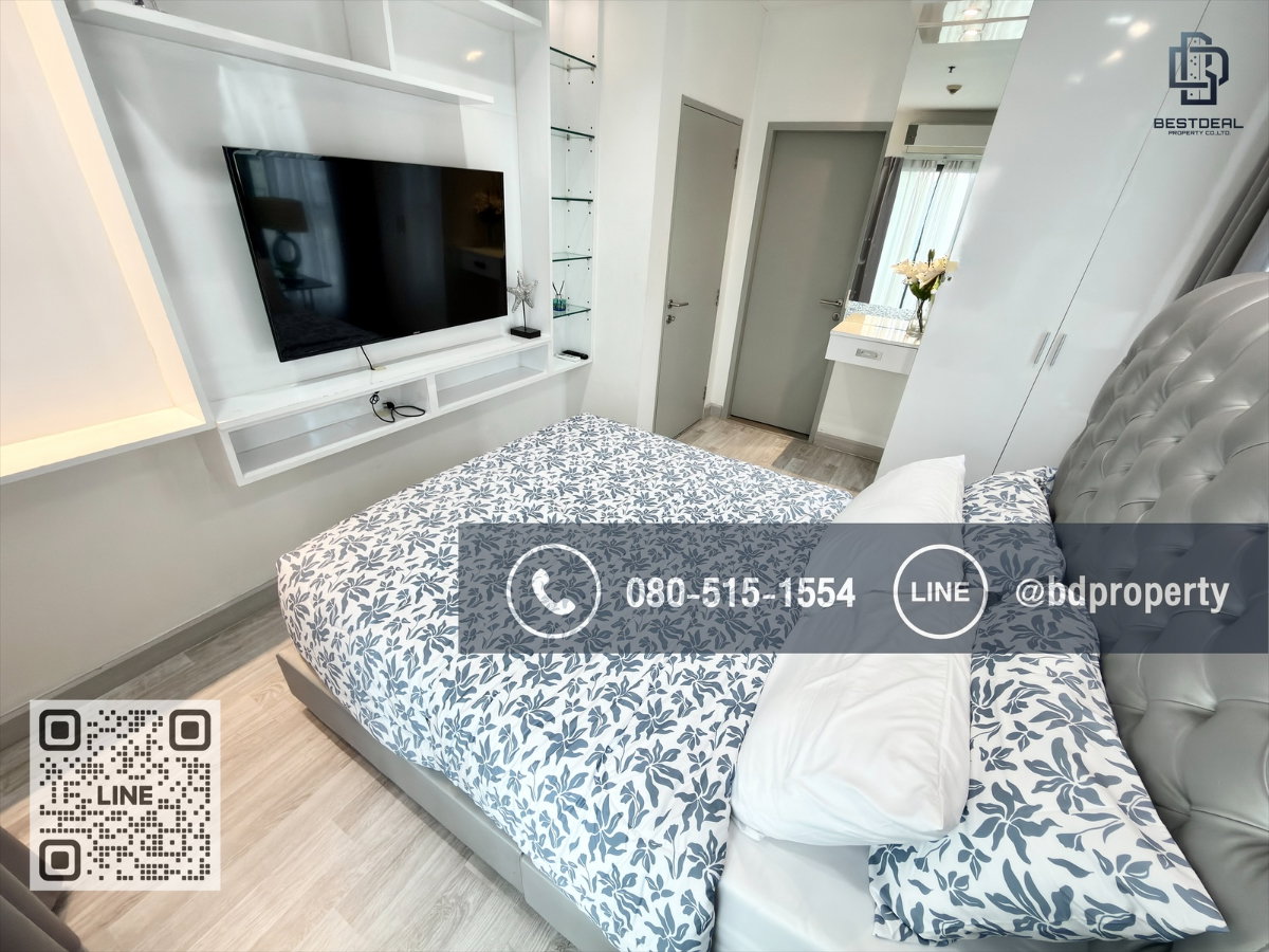 รูป Bestdeal ขายด่วน!!! 2 ห้องนอน 55 ตร.ม. ห้องสวย ชั้นสูง เครื่องใช้ไฟฟ้าครบพร้อม ขายเพียง 8.59 ล้าน* ราคาร่วมทุกค่าใช้จ่าย ใกล้MRT และ เซ็นทรัลพระราม 9 - รูปที่ 13/20
