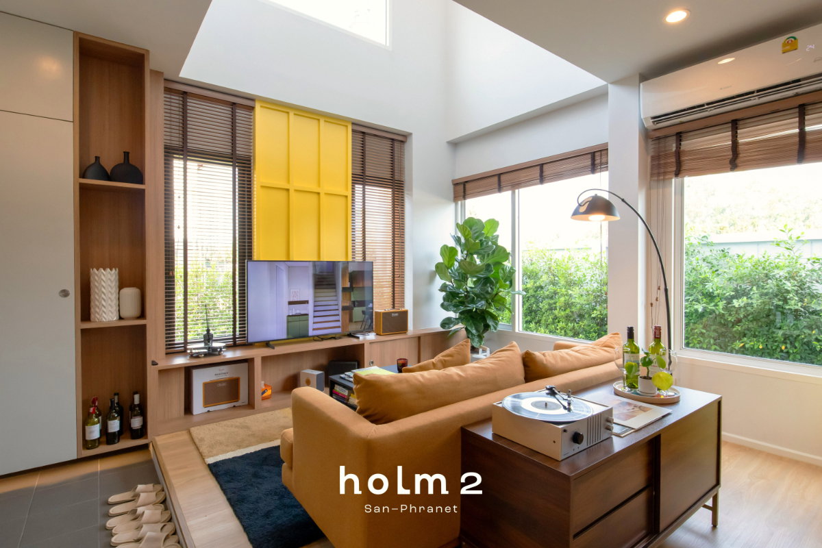 รูป บ้านเชียงใหม่สไตล์โมเดิร์น โครงการ HOLM 2 บ้านแฝด ฟังก์ชัน 3 ห้องนอน  - รูปที่ 2/9