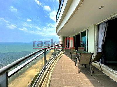 Condos for sale : FQ🗺️KT0328🐶3Bedroom 1Maidroom 217sqm tower A High-floor🏖️Sea view Large Balcony🌅Reflection Jomtien Beach Pattaya