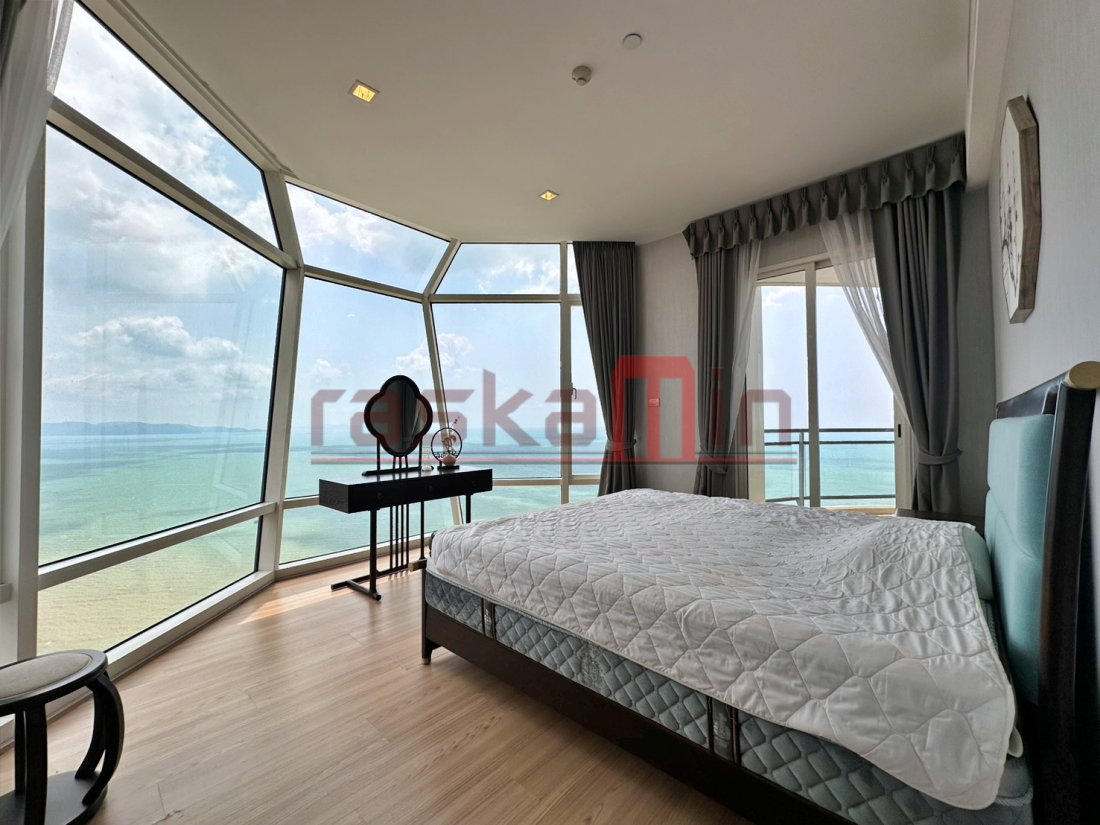 รูป FQ🗺️KT0328🐱3ห้องนอน 1ห้องแม่บ้าน 217ตรม ตึกA ชั้นสูง🏖️วิวทะเล ระเบียงกว้าง🌅Reflection Jomtien | รีเฟล็คชั่น จอมเทียน - รูปที่ 4/14