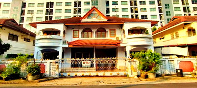 บ้านแฝด นนทบุรี : ขาย บ้านแฝด 2 หลังคู่  4 ห้องนอน หมู่บ้าน ซื่อตรง รัตนาธิเบศร์  ใกล้รถไฟฟ้าสถานีไทรม้า  