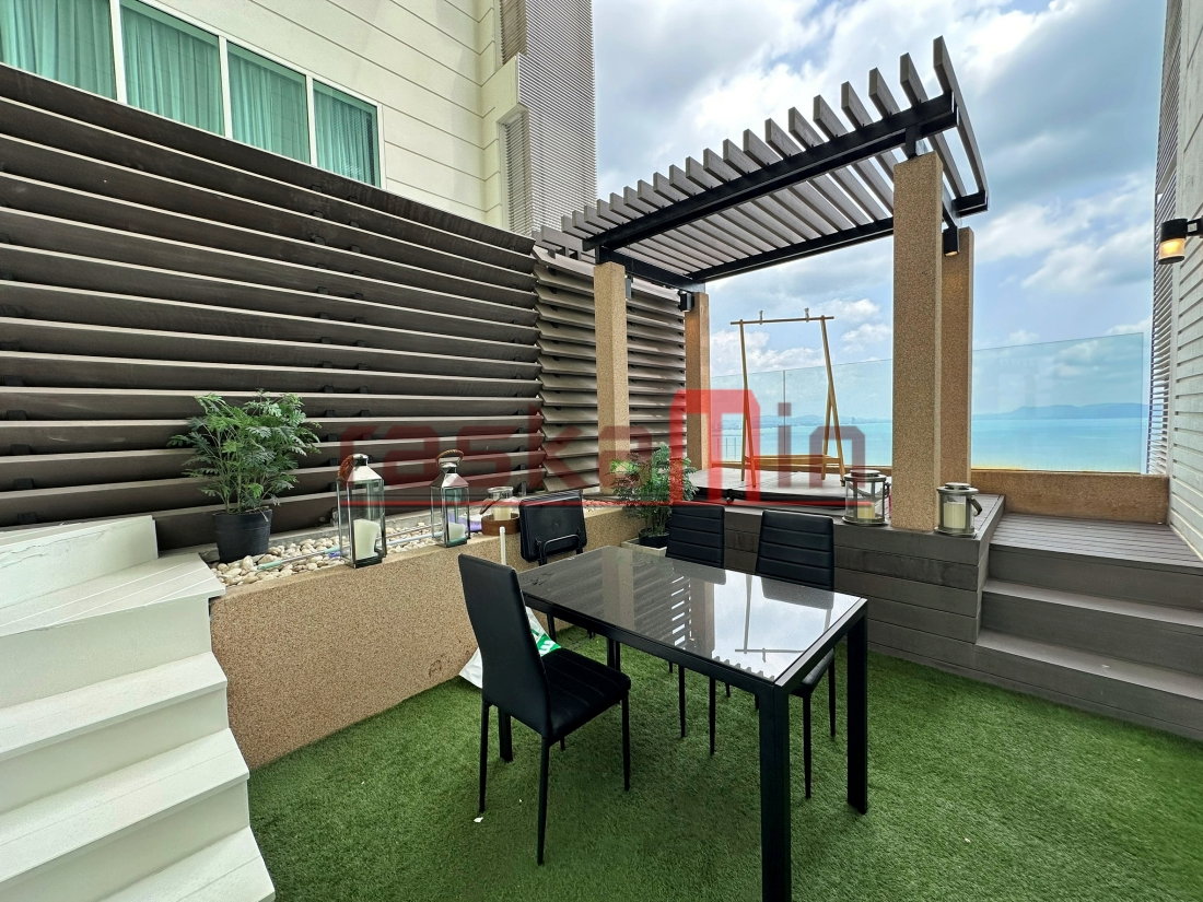 รูป KT0326📲LineID @556ryccg🌅Duplex 2ห้องนอน 135ตรม ตึกB ชั้นสูง🏄วิวทะเล ลานระเบียง🏖️Reflection Jomtien | รีเฟล็คชั่น จอมเทียน - รูปที่ 3/13