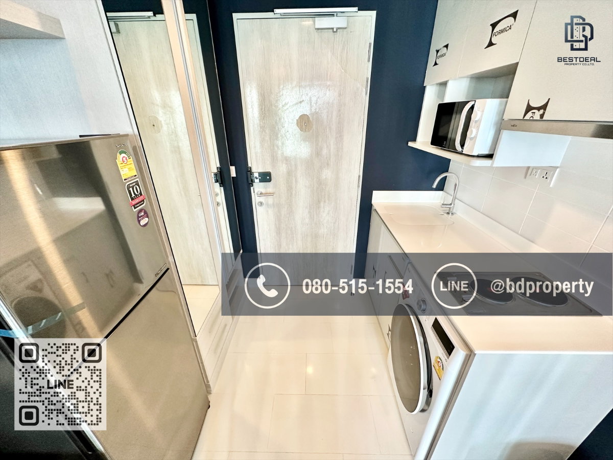 รูป Bestdeal ขายด่วน ห้องสวย เฟอร์ครบ 1Bedroom ขายเพียง 4.8 ล้านเท่านั้น  ห้องสวยเฟอร์ครบ ใกล้MRT และ เซ็นทรัลพระราม 9 เพียง 80 ม. - รูปที่ 9/12