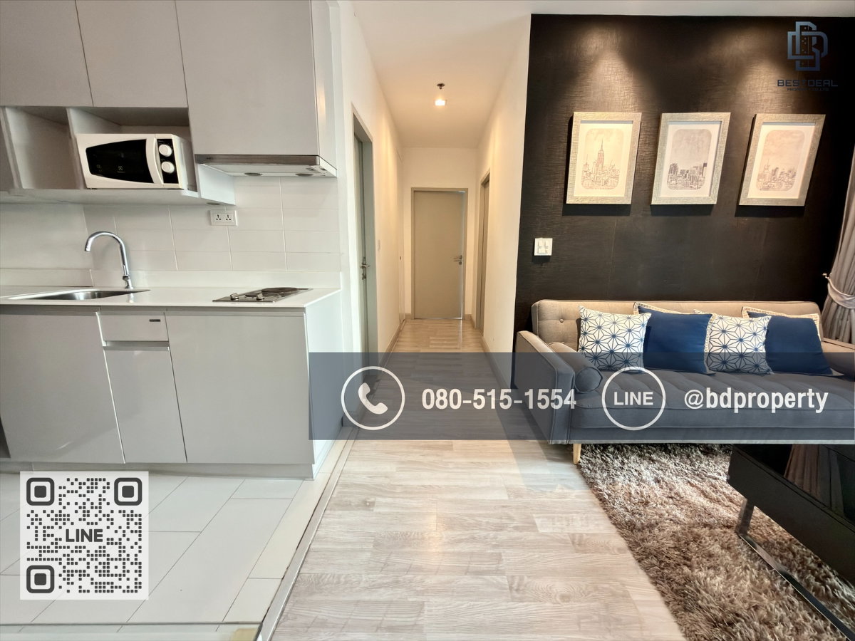รูป Bestdeal ขายด่วน!!! 2 ห้องนอน 55 ตร.ม. ห้องสวย ชั้นสูง เครื่องใช้ไฟฟ้าครบพร้อม ขายเพียง 8.59 ล้าน* ราคาร่วมทุกค่าใช้จ่าย ใกล้MRT และ เซ็นทรัลพระราม 9 - รูปที่ 3/20