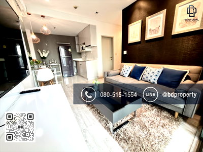 ขายคอนโด : Bestdeal ขายด่วน!!! 2 ห้องนอน 55 ตร.ม.  ห้องสวย ชั้นสูง เครื่องใช้ไฟฟ้าครบพร้อม ขายเพียง 8.59 ล้าน* ราคาร่วมทุกค่าใช้จ่าย ใกล้MRT และ เซ็นทรัลพระราม 9