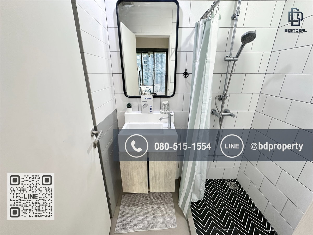 รูป Bestdeal ขายด่วน Studio 22 sqm.ห้องสวย พร้อมเฟอร์นิเจอร์บิ้วอิน ขายเพียง 3.39 ล้าน อยู่เองหรือ ดูลงทุนไม่ควรพลาด ใกล้MRT และ เซ็นทรัลพระราม 9 - รูปที่ 10/14