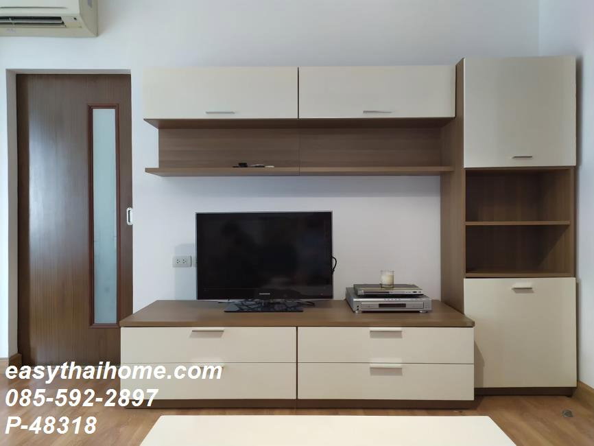 รูป [ให้เช่าด่วน! เฟอร์ฯ เครื่องใช้ไฟฟ้าครบ] P-48318 | ไอวี่ รัชดา | ห้องสตูดิโอ 1 น้ำ ชั้น 4 ตึก C | [12,000] | Line @easythaihome | 085-592-2897 - รูปที่ 6/7