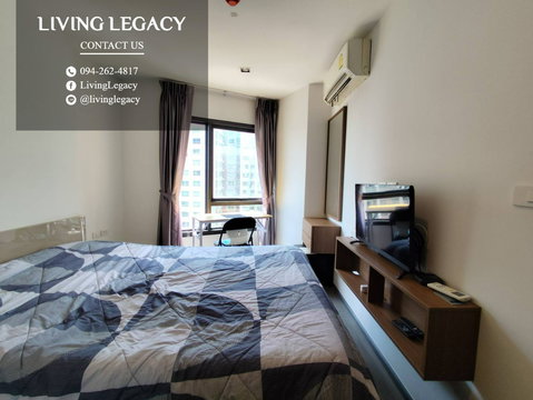 SSLWRP Condo For Rent Rich Park @ Triple Station 27 Sq.M. Floor 17 line id : @livinglegacy