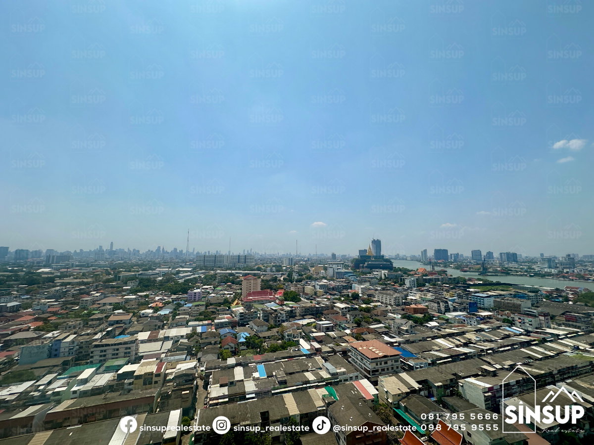 รูป 🌈 ให้เช่า 𝐓𝐡𝐞 𝐓𝐫𝐞𝐞 𝐈𝐧𝐭𝐞𝐫𝐜𝐡𝐚𝐧𝐠𝐞 วิวแม่น้ำ ชั้น 24 รีโนเวทใหม่ ใกล้ MRT บางโพ | 12,000/เดือน - รูปที่ 5/9