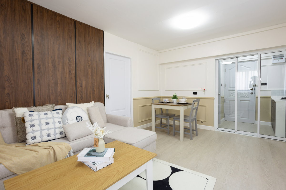 รูป ขายคอนโด “ปรีดีเพลส พัฒนาการ 30”ตึก A | ชั้น 8 | ขนาด 48 ตร.ม.💰 ราคา 1.39 ล้านบาท 1 ห้องนอน / 1 ห้องน้ำ / 1 ห้องนั่งเล่น เฟอร์นิเจอร์ครบ - รูปที่ 4/13