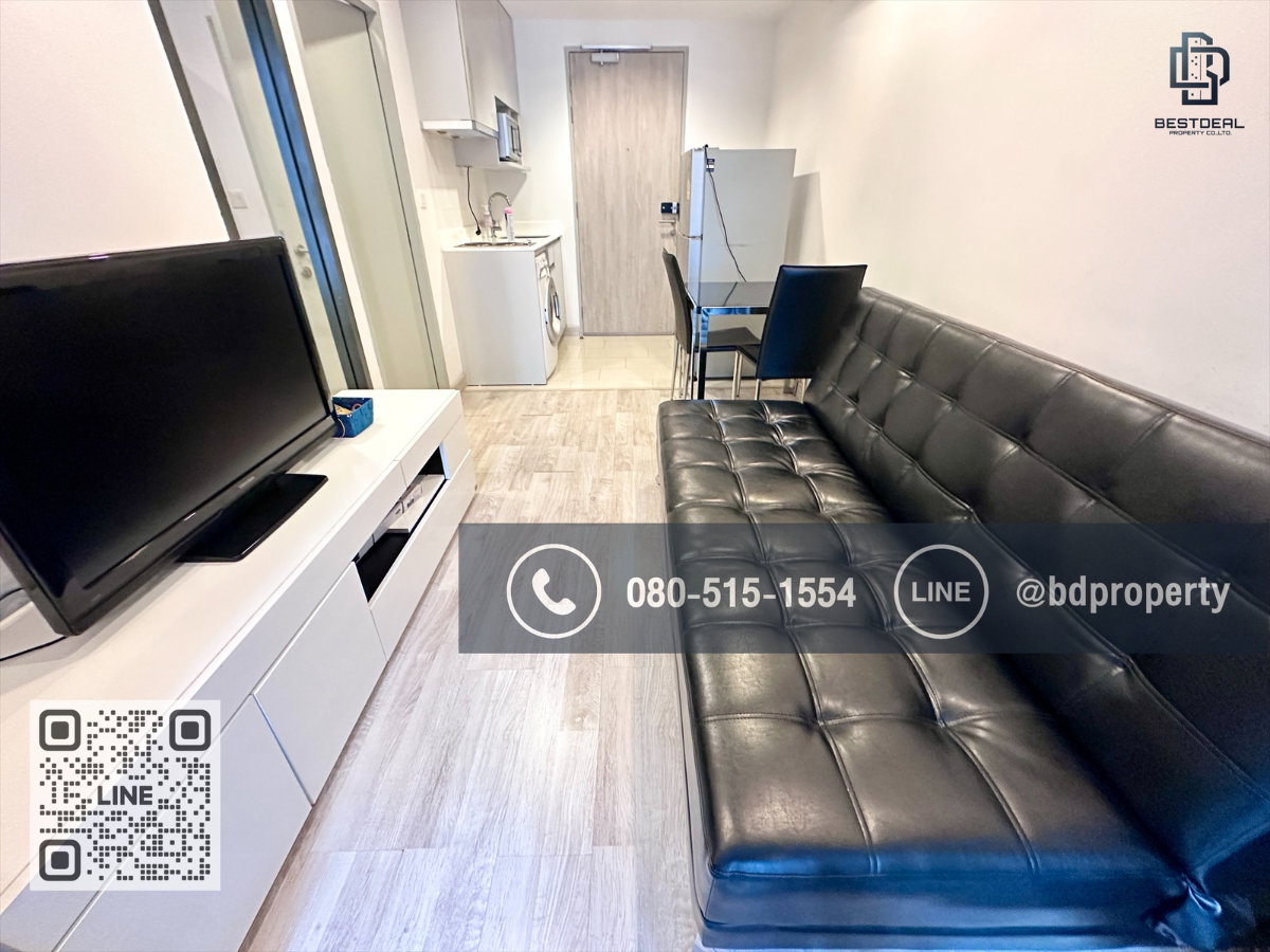 รูป Bestdeal ให้เช่า 1 ห้องนอน 31ตรม.ราคา 16,000/เดือนเท่านั้น เฟอร์นิเจอร์และเครื่องใช้ไฟฟ้าครบ“IDEO MOBI RAMA 9” ใกล้MRT และ เซ็นทรัลพระราม 9 - รูปที่ 3/11