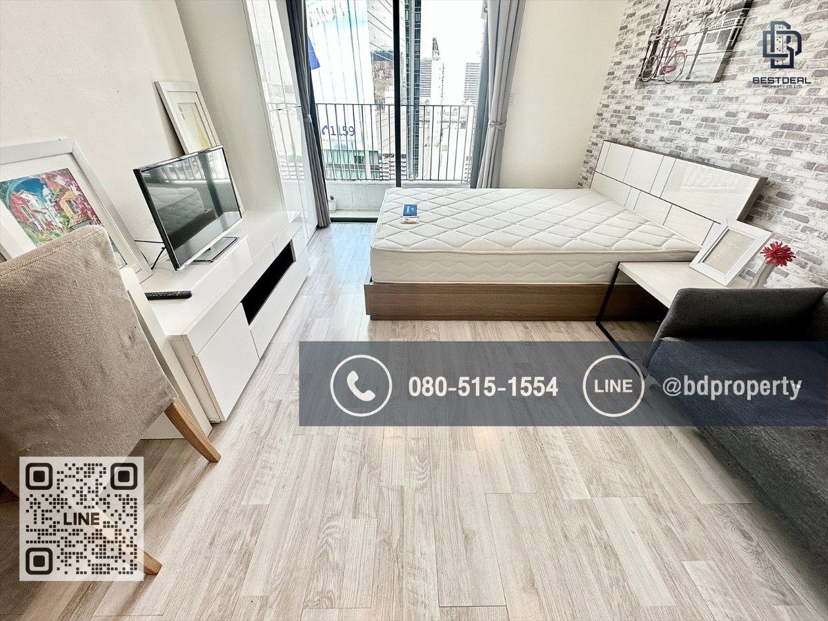 รูป Bestdeal ขายด่วน  Studio 22 sqm.พิเศษ  2.95 ล้านเท่านั้น  ห้องสวย เฟอร์ครบ ดูลงทุนไม่ควรพลาด ใกล้MRT และ เซ็นทรัลพระราม 9 เพียง 80 ม. - รูปที่ 2/12