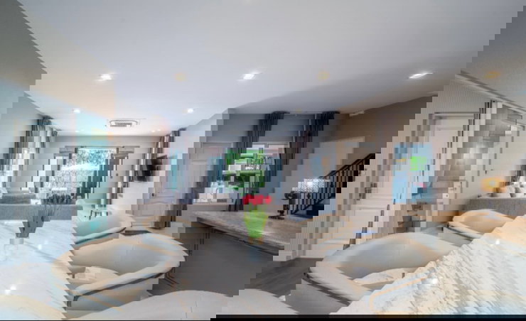 รูป เช่าบ้านเดี่ยว 2 ชั้น ม. นันทวัน รามอินทรา - พหลโยธิน 50 สวย หรูหรา ใกล้ โรงเรียน ร่วมฤดีอินเตอร์เนชั่นแนล สนใจแอตไลน์ครับ@841qqlnr - รูปที่ 10/46