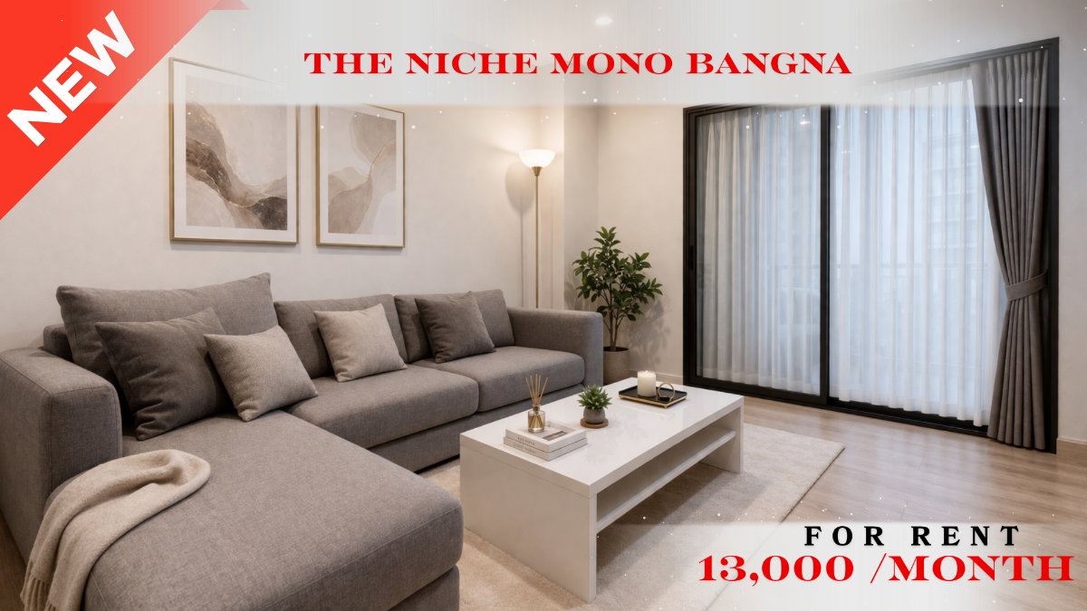 รูป 🍀🍀🍀 Fully furnished💝 ให้เช่า📌 นิช โมโน บางนา (Line:@rent2022)BTSบางนา  ✨พร้อมเข้าอยู่  ✨ A10944 - รูปที่ 1/6