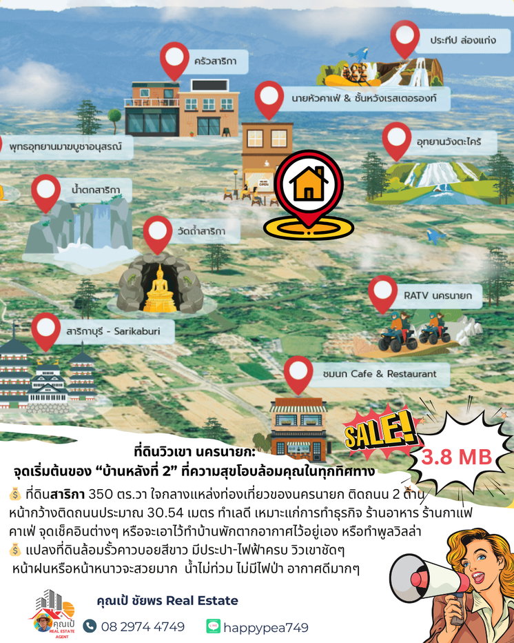 รูป ที่ดินสาริกา นครนายก – จุดเริ่มต้นของบ้านหลังที่ 2 ที่คุณใฝ่ฝัน บ้านหลังที่ 2…อาจเริ่มต้นจากแปลงที่ดินแปลงนี้ - รูปที่ 17/17