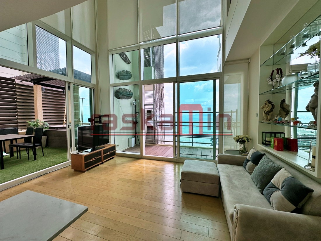 รูป KT0326📲LineID @556ryccg🌅Duplex 2ห้องนอน 135ตรม ตึกB ชั้นสูง🏄วิวทะเล ลานระเบียง🏖️Reflection Jomtien | รีเฟล็คชั่น จอมเทียน - รูปที่ 1/13