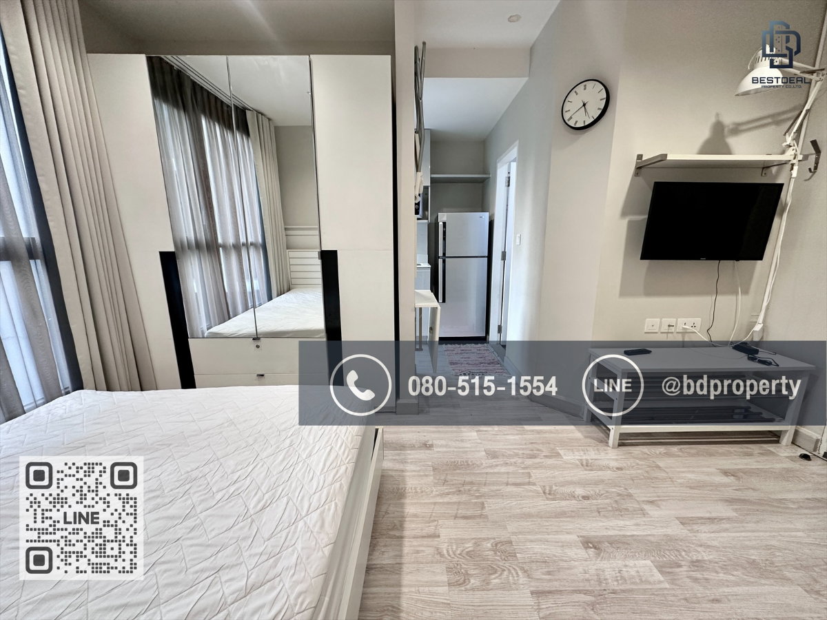 รูป Bestdeal ขายด่วน Studio 22 sqm.ห้องสวย พร้อมเฟอร์นิเจอร์บิ้วอิน ขายเพียง 3.39 ล้าน อยู่เองหรือ ดูลงทุนไม่ควรพลาด ใกล้MRT และ เซ็นทรัลพระราม 9 - รูปที่ 5/14