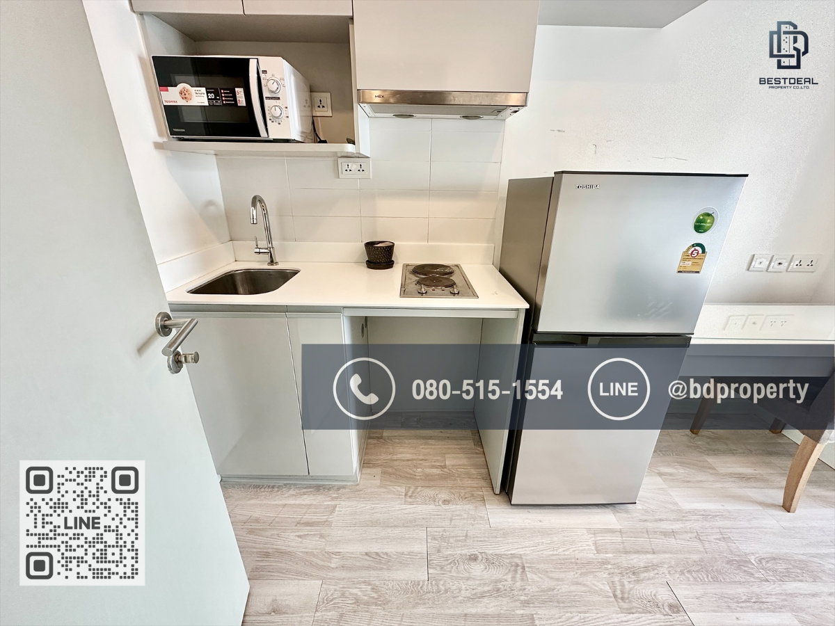 รูป Bestdeal ขายด่วน  Studio 22 sqm.พิเศษ  2.95 ล้านเท่านั้น  ห้องสวย เฟอร์ครบ ดูลงทุนไม่ควรพลาด ใกล้MRT และ เซ็นทรัลพระราม 9 เพียง 80 ม. - รูปที่ 9/12