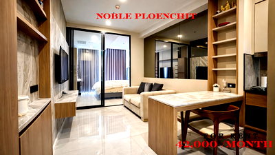 เช่าคอนโด BTS เพลินจิต : 🍀🍀🍀Prime condo Location 🚆ให้เช่า📍โนเบิล เพลินจิต (Line:@rent2022) BTSเพลินจิต พร้อมเข้าอยู่ ✨ A08161