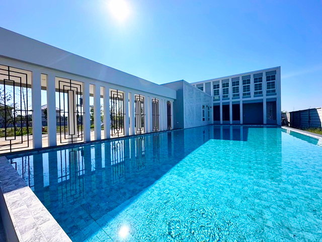 รูป อยู่วิทยา ใกล้ มเทคโนโลยีมหานคร 900ม.บ้านเดี่ยว 2ชั้น สระว่ายน้ำ 52ตร.วา 4นอน บิ๊กซี หนองจอก2.23กม. แม็คโคร 5แอร์ 3น้ำ - รูปที่ 1/8