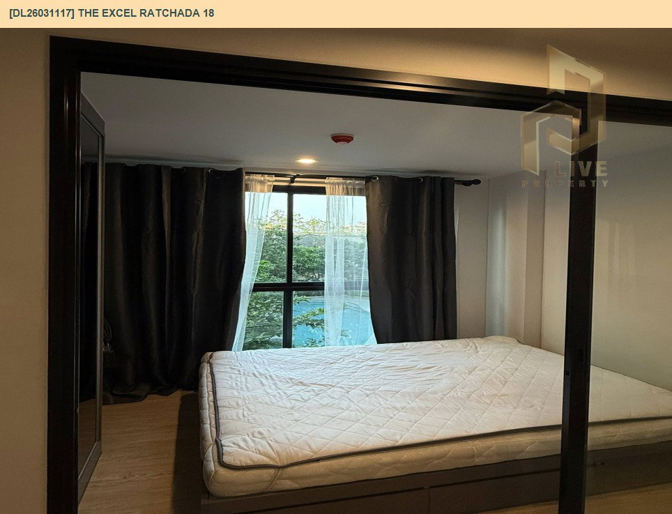 รูป DL26031117 ให้เช่าคอนโด ดิ เอ็กเซล รัชดา 18 (The Excel Ratchada 18) ใกล้ MRT สุทธิสาร พร้อมเข้าอยู่ โทรด่วน 0800343450 LineID @655ebbvc - รูปที่ 3/12