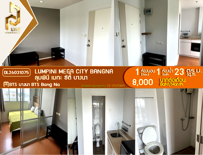 Condos for rent ikea bangna : DL26031075 Condo for rent, Lumpini Mega city Bangna near BTS Bang Na, ready to move in, call urgently 0800343450 LineID @655ebbvc