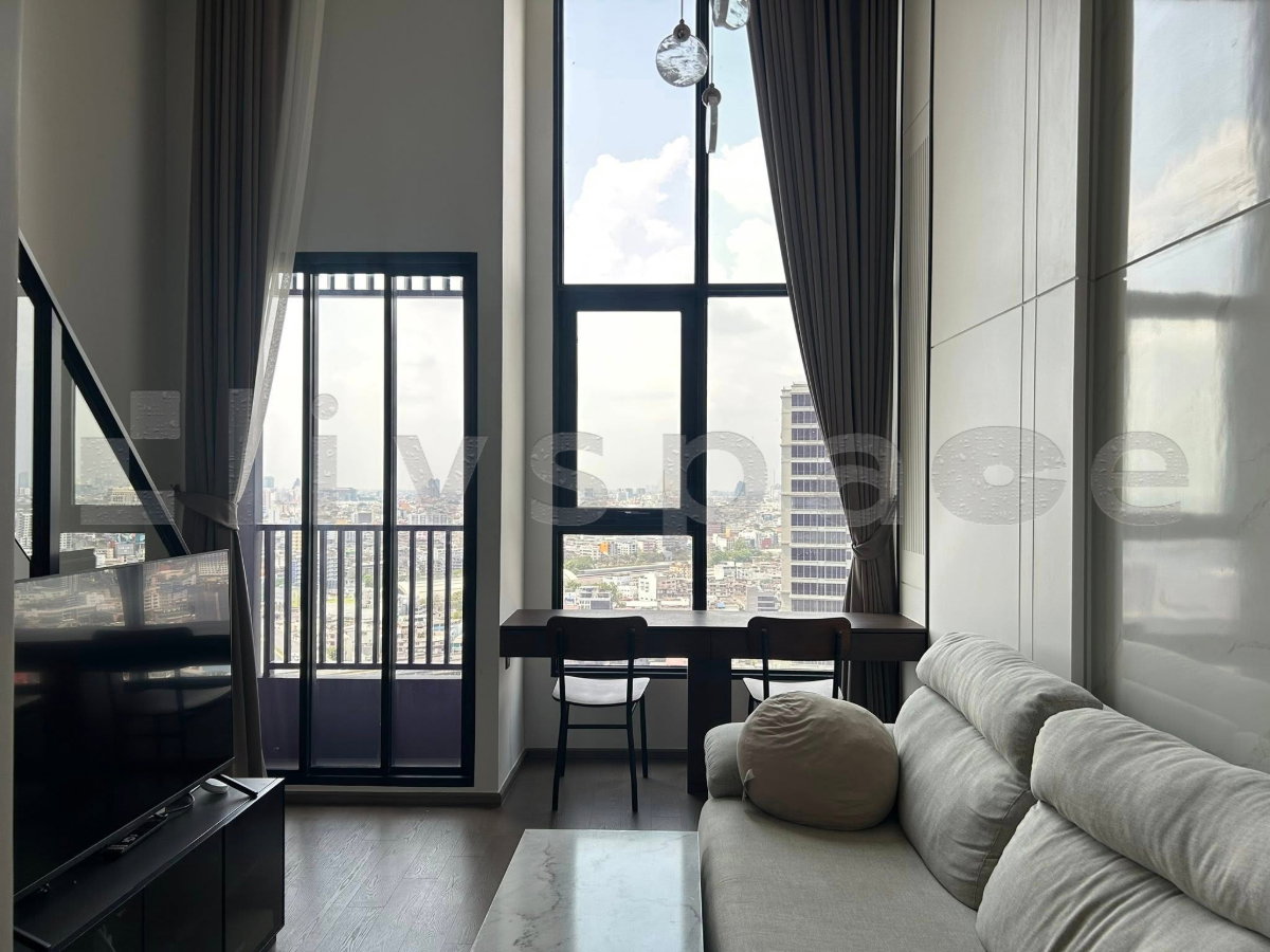 รูป ▚ LH174ツ ให้เช่า: Park Origin Chula-Samyan 1BR (Loft) 34ตรม. 32K🏙️✨ ห้องเพดานสูง Loft สเปกหรู ระบบออโต้ทั้งห้อง สัญญาขั้นต่ำ 6 เดือน! - รูปที่ 1/9
