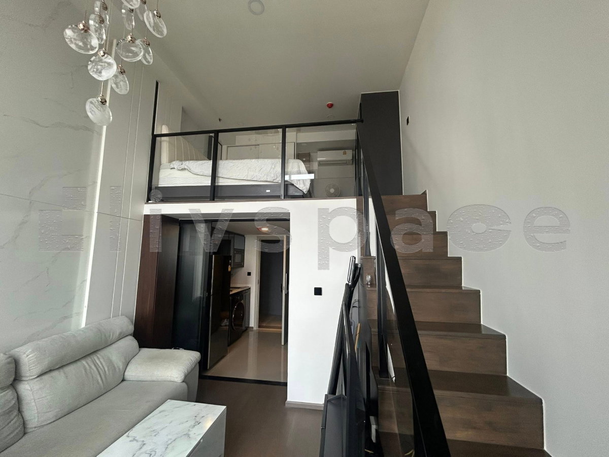 รูป ▚ LH174ツ ให้เช่า: Park Origin Chula-Samyan 1BR (Loft) 34ตรม. 32K🏙️✨ ห้องเพดานสูง Loft สเปกหรู ระบบออโต้ทั้งห้อง สัญญาขั้นต่ำ 6 เดือน! - รูปที่ 3/9