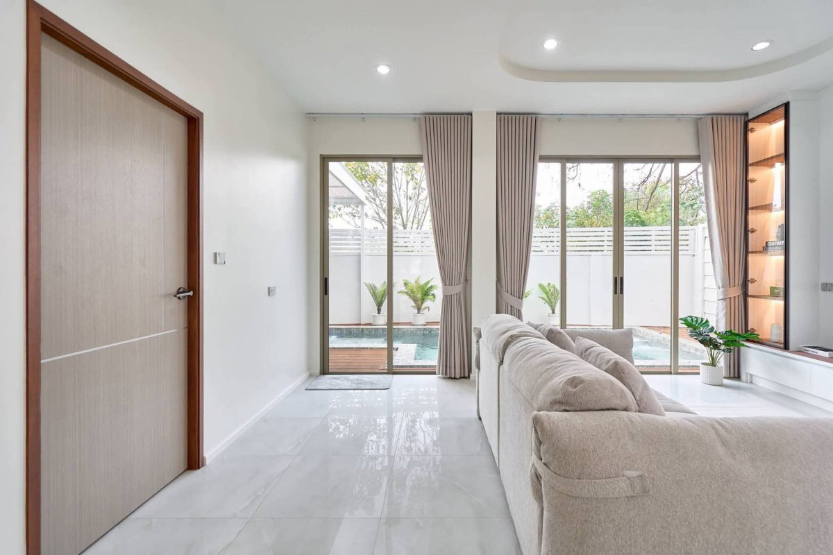 รูป ขายบ้าน Pool Villa สไตล์โมเดิร์น แม่เหียะ-เชียงใหม่  ใกล้สนามบินเชียงใหม่และ Central Airport (HA392) T.0946511456 - รูปที่ 5/18